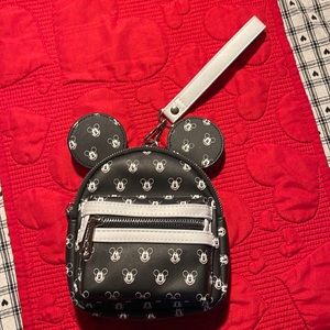 Loungefly Disney Park wristlet Mickey Mouse print